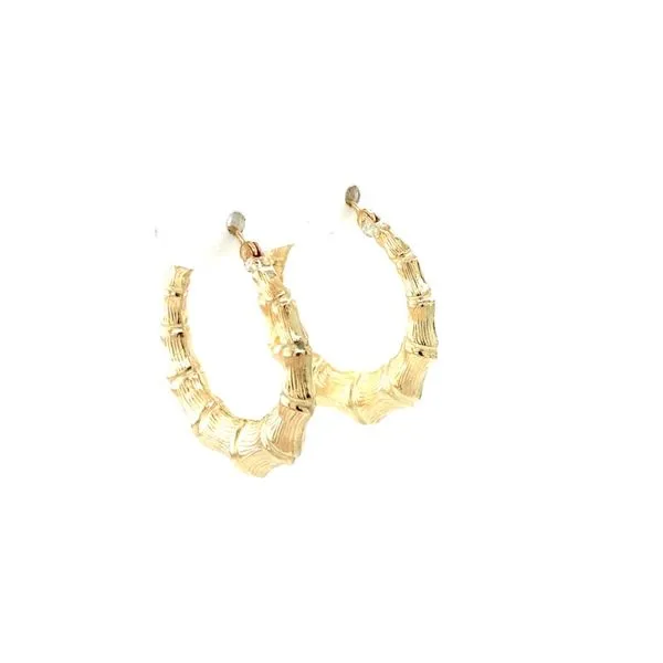 Medium Bamboo Style Hoops Jais Providenciales, 