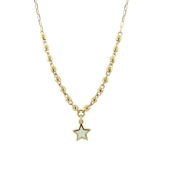 Reversible Star Pendant Necklace Jais Providenciales, 