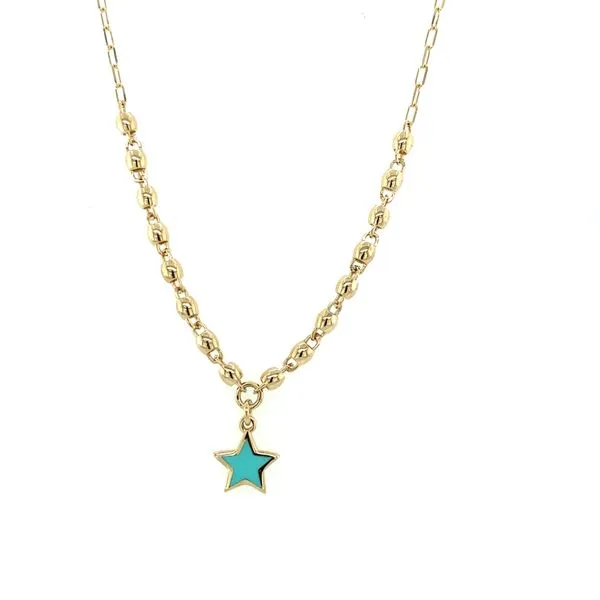 Reversible Star Charm Necklace Jais Providenciales, 