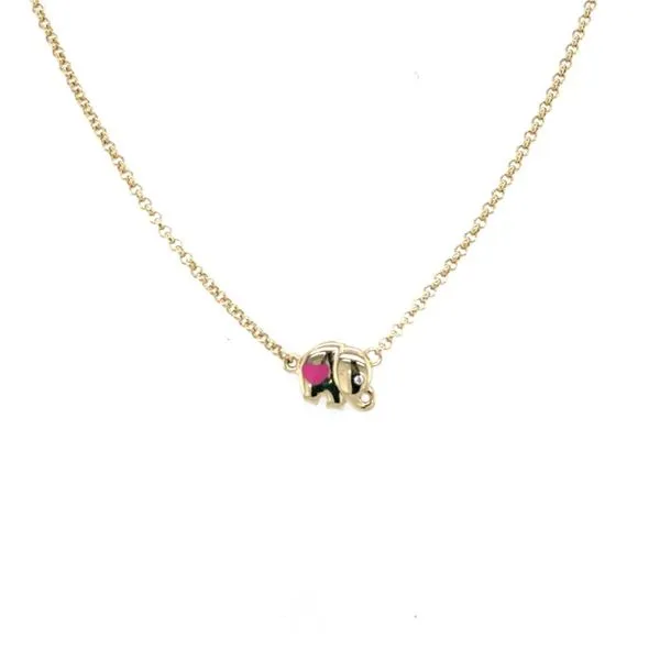 Elephant Pendant Necklace Jais Providenciales, 