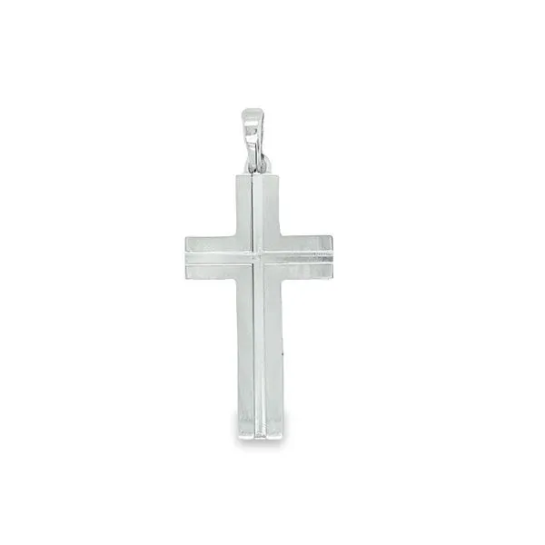 White Gold Cross Pendant Jais Providenciales, 