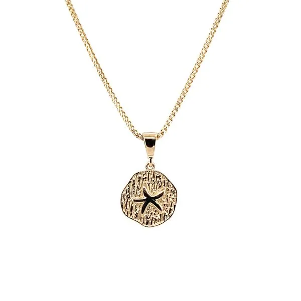 Sand Dollar Pendant Jais Providenciales, 