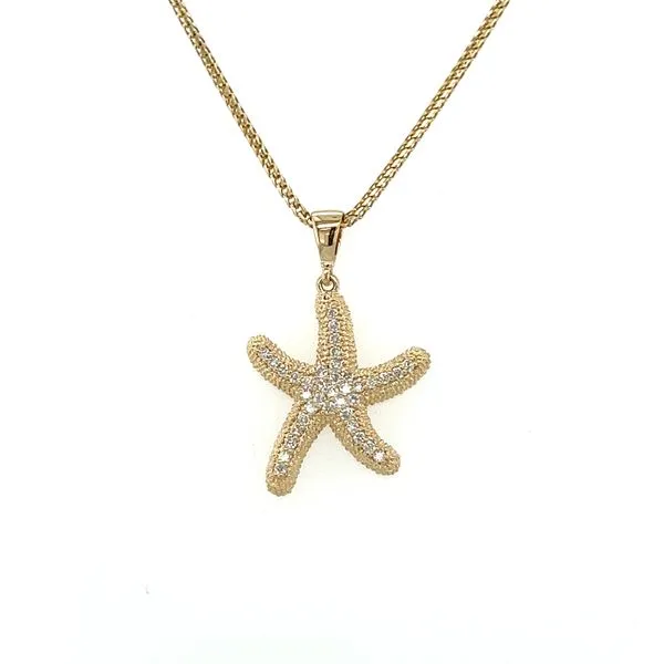 Large Star Fish Pendant Jais Providenciales, 