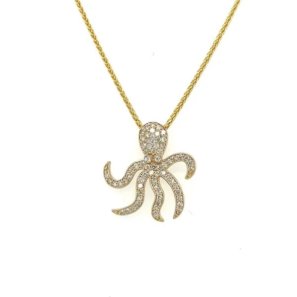 Octopus Pendant Jais Providenciales, 