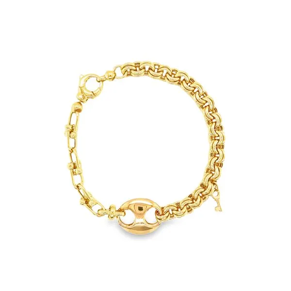 Linked Bracelet with Key Pendant Jais Providenciales, 
