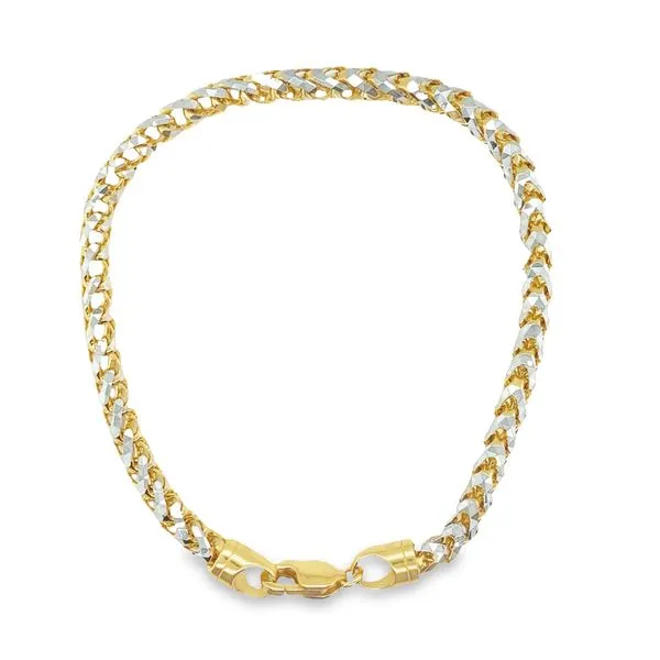 Two-Tone Franco Chain Bracelet Jais Providenciales, 