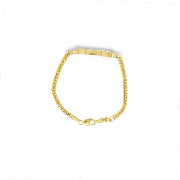 Flat Bar & Mini Curb Chain Bracelet Jais Providenciales, 