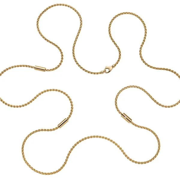 Long necklace with diamonds Jais Providenciales, 