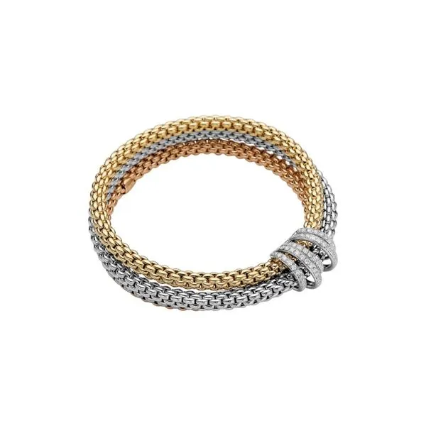 Tri-Color Mialuce Bracelet with Diamonds Jais Providenciales, 