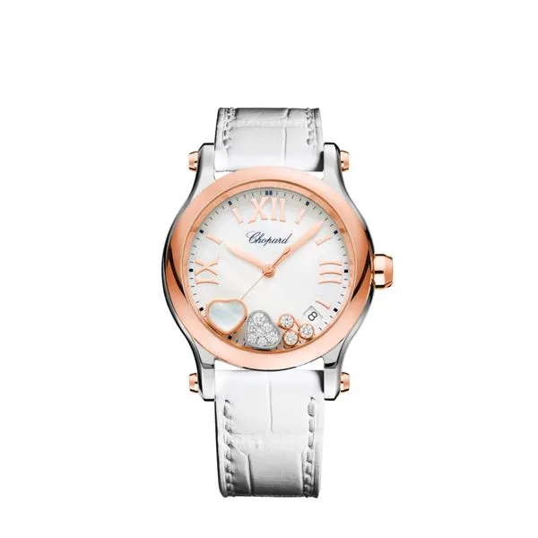Happy Hearts Watch - White Mother of Pearl Jais Providenciales, 