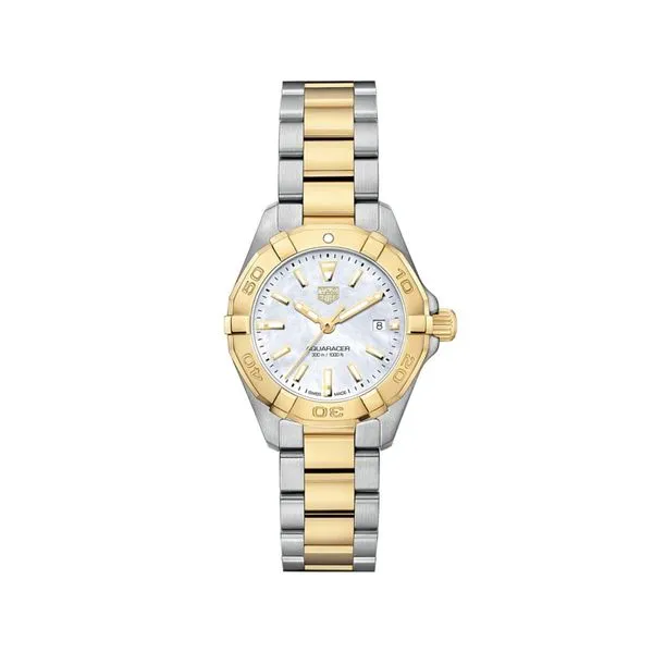 TAG Heuer Aquaracer Watch with White Mother-of-Pearl Dial Jais Providenciales, 