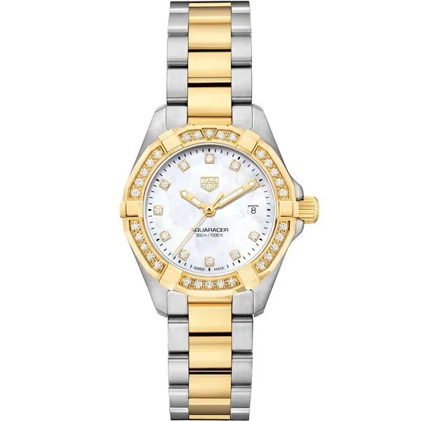 TAG Heuer Aquaracer Watch with White Mother-of-Pearl Dial Jais Providenciales, 