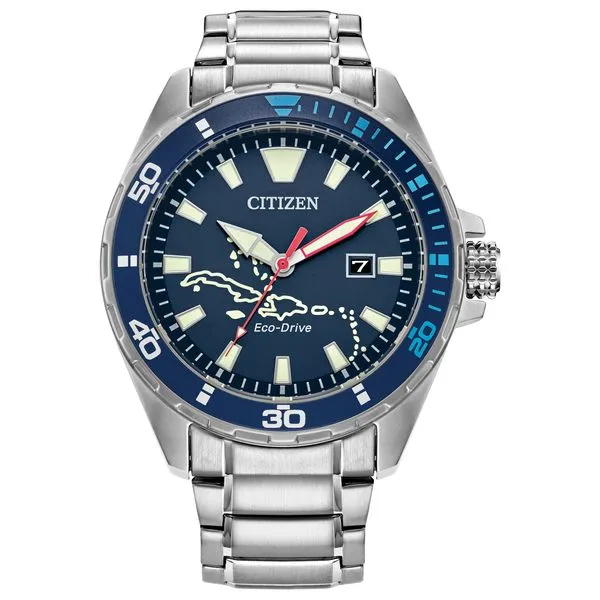 Citizen's Special Edition Caribbean Watch with Blue Dial Jais Providenciales, 