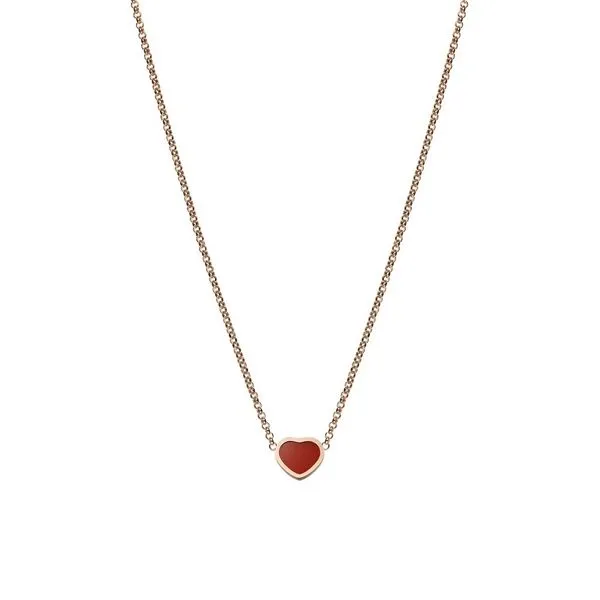 My Happy Hearts Necklace with Red Carnelian Jais Providenciales, 