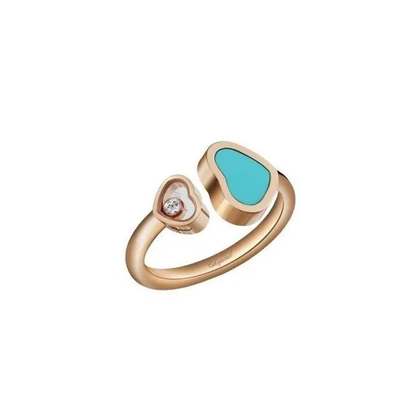 Happy Hearts Ring with Turquoise Stone Jais Providenciales, 