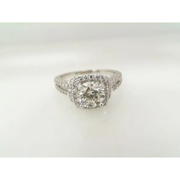 White 14 Karat Engagement Ring James Martin Jewelers Dubuque, IA