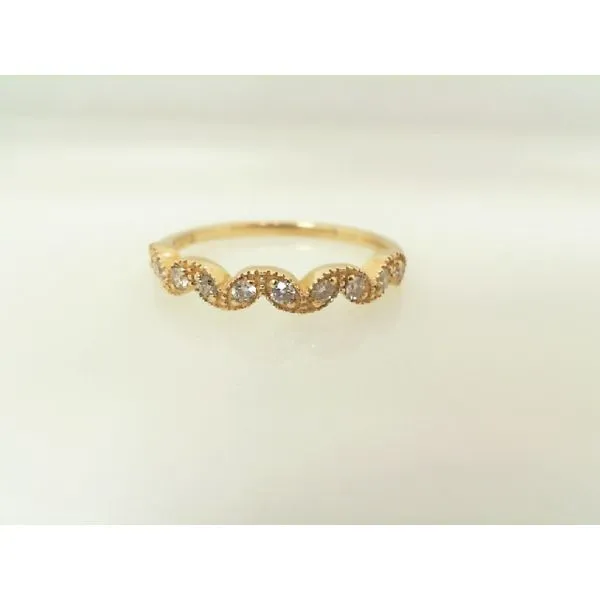 Yellow 14Kt Wedding Band with 0.20Tw Round H/I I1 Diamonds James Martin Jewelers Dubuque, IA