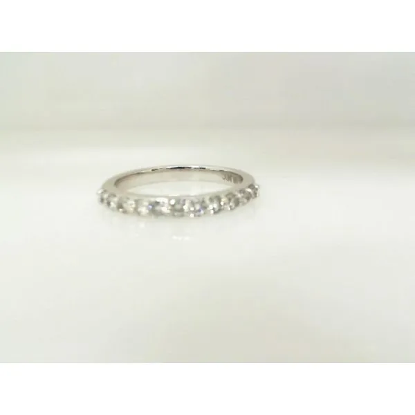 14K White Wedding Band with 0.50Tw Round Diamonds James Martin Jewelers Dubuque, IA