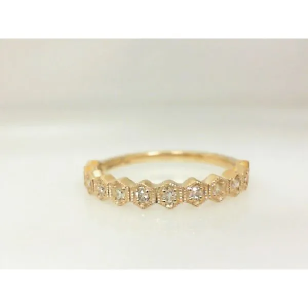 Yellow 14Kt Wedding Band with 0.15Tw Round G/H I1 Diamonds James Martin Jewelers Dubuque, IA
