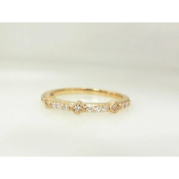 14K Yellow Wedding Band with 0.16Tw Round Diamonds James Martin Jewelers Dubuque, IA
