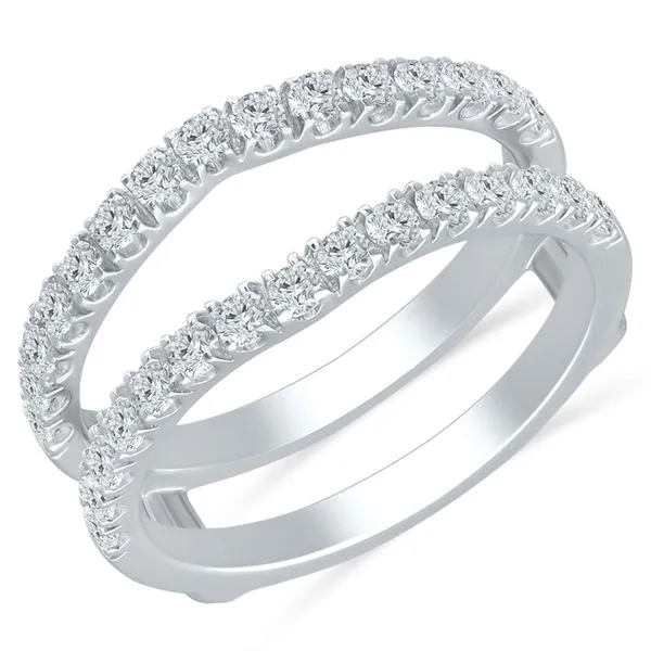 White 14 Karat Wedding Band James Martin Jewelers Dubuque, IA