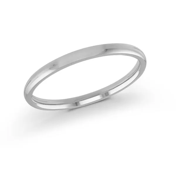 10K White Wedding Band James Martin Jewelers Dubuque, IA