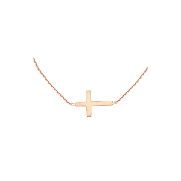 Yellow 14 Karat Cross Pendant James Martin Jewelers Dubuque, IA