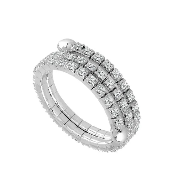 14K White Titanium Wire Diamond Fashion Ring James Martin Jewelers Dubuque, IA