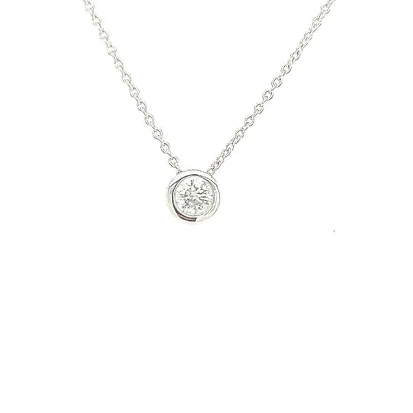 White 14 Karat Diamond Pendant James Martin Jewelers Dubuque, IA