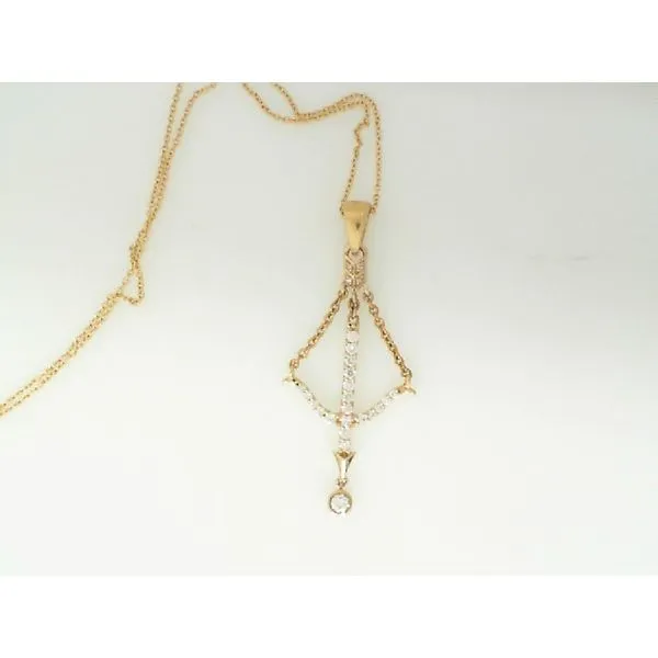 Yellow 14 Karat Diamond Pendant James Martin Jewelers Dubuque, IA