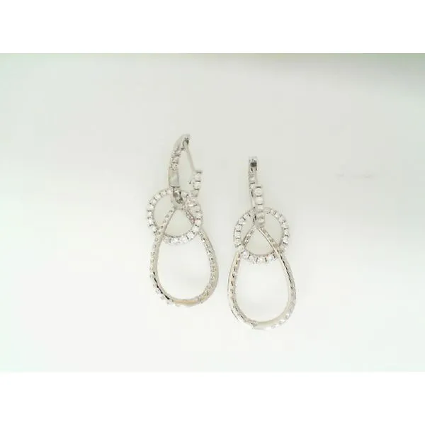 White 14 Karat Diamond Fashion Earrings James Martin Jewelers Dubuque, IA