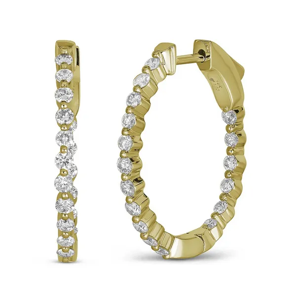 Yellow 14Kt Diamond Fashion Earrings James Martin Jewelers Dubuque, IA