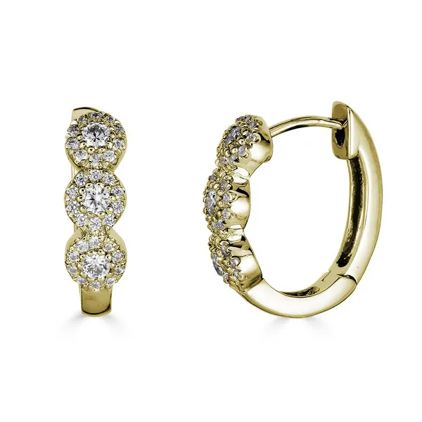 Yellow 14 Karat Diamond Fashion Earrings James Martin Jewelers Dubuque, IA