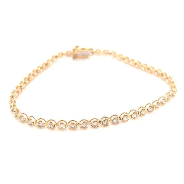 Yellow 14 Karat Diamond Bracelet James Martin Jewelers Dubuque, IA