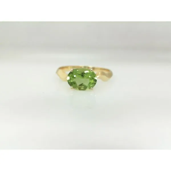 Yellow 14 Karat Peridot Ring James Martin Jewelers Dubuque, IA