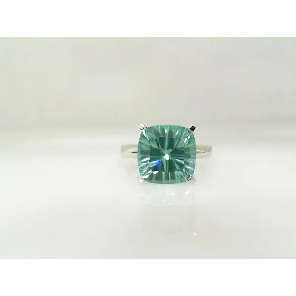 14K White Gold Mint Green Sapphire Ring James Martin Jewelers Dubuque, IA