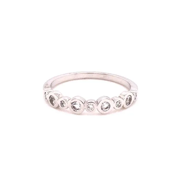 White 10 Karat White Topaz and Diamond Ring James Martin Jewelers Dubuque, IA