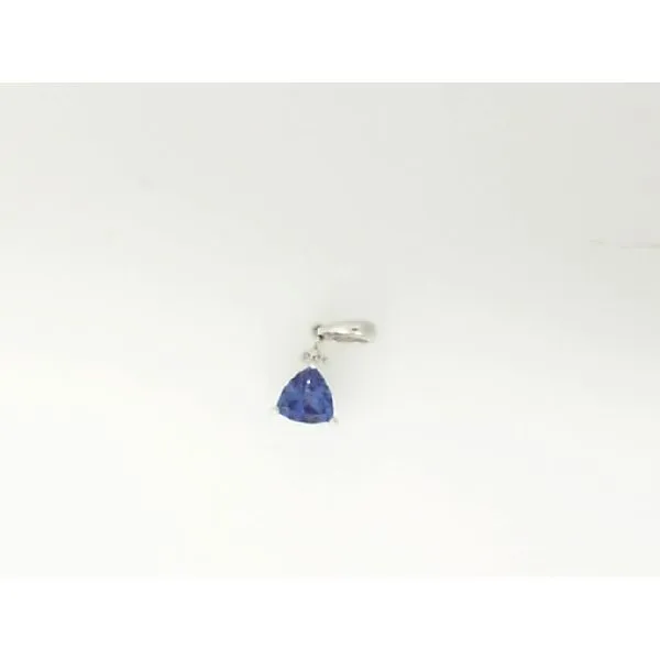 14K White Trillian Tanzanite Pendant James Martin Jewelers Dubuque, IA