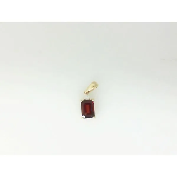 14K Yellow Emerald Garnet Pendant James Martin Jewelers Dubuque, IA