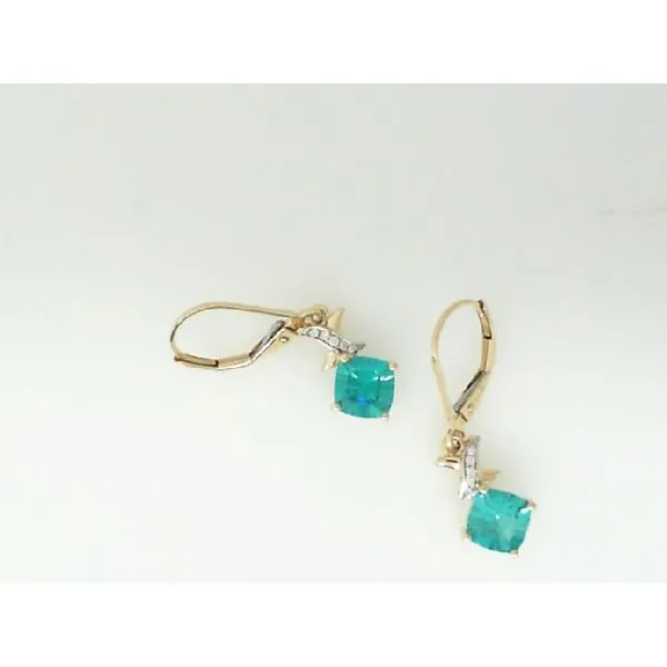 Yellow 14 Karat Tourmaline Earrings James Martin Jewelers Dubuque, IA