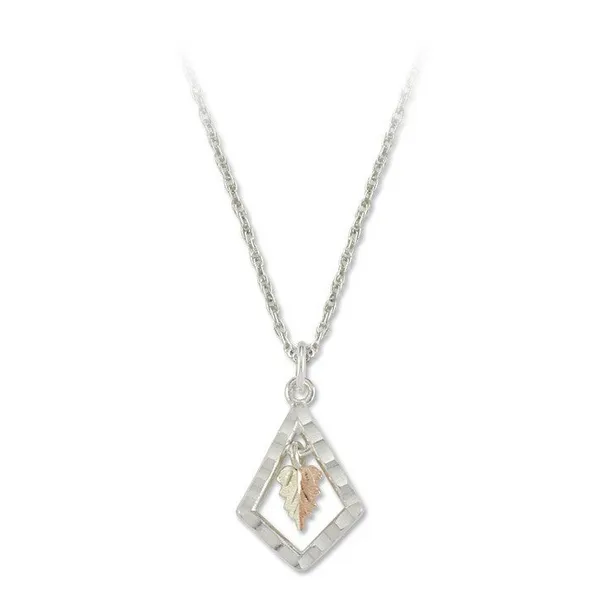 Black Hills White Sterling/ 10K S/S Geometric Pendant James Martin Jewelers Dubuque, IA