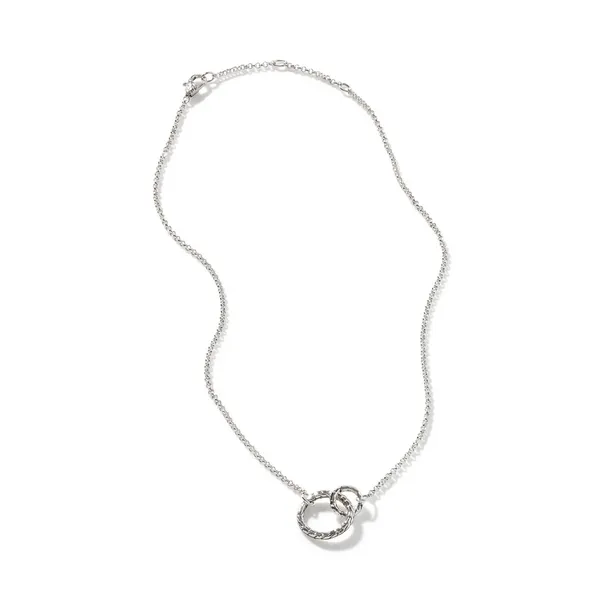 John Hardy Sterling Silver Palu Interlocking Necklace James Martin Jewelers Dubuque, IA