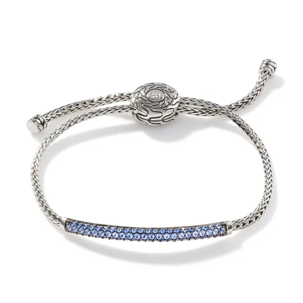 John Hardy Sterling Silver Icon Slider Bracelet with Pave Moonstones James Martin Jewelers Dubuque, IA