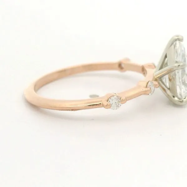 14K Rose Gold Diamond Engagement Ring Image 2 Jaymark Jewelers Cold Spring, NY