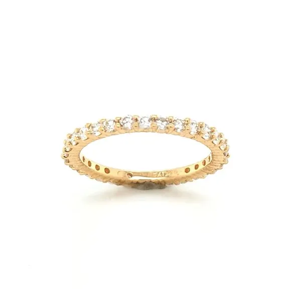 14k yellow gold diamond eternity band Jaymark Jewelers Cold Spring, NY