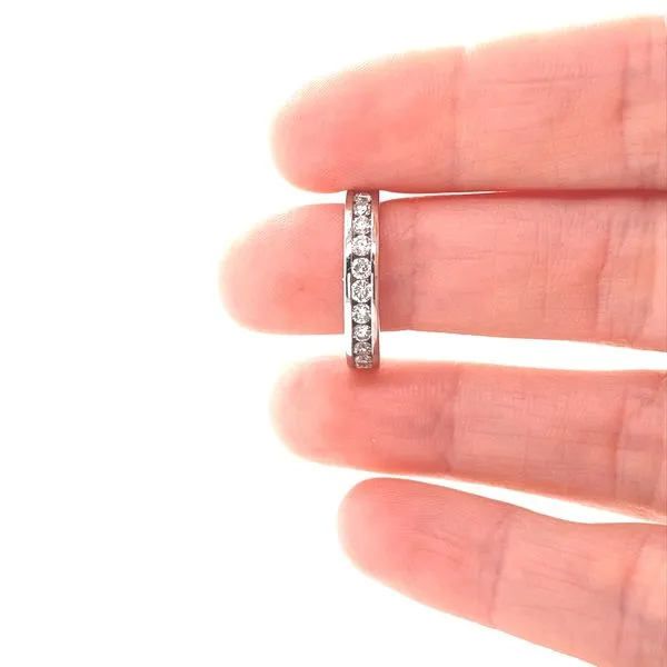 14K White Gold 11-Stone Channel Set Diamond Band, 0.50cttw Image 2 Jaymark Jewelers Cold Spring, NY