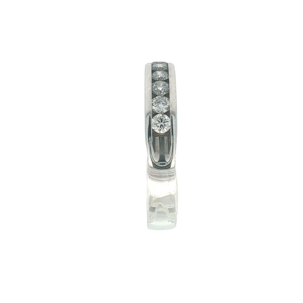 14K White Gold 11-Stone Channel Set Diamond Band, 0.50cttw Image 4 Jaymark Jewelers Cold Spring, NY