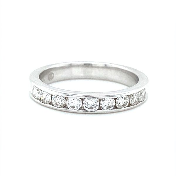 14K White Gold 9-Stone Diamond Band, 0.54cttw Jaymark Jewelers Cold Spring, NY