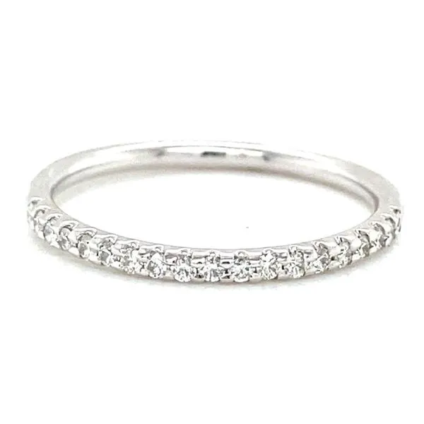 14K White Gold Shared Prong Diamond Band, 0.15cttw Jaymark Jewelers Cold Spring, NY