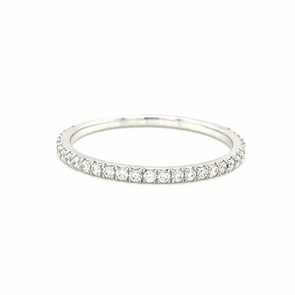 14K White Gold French Cut Pave Diamond Band, 0.29cttw Jaymark Jewelers Cold Spring, NY